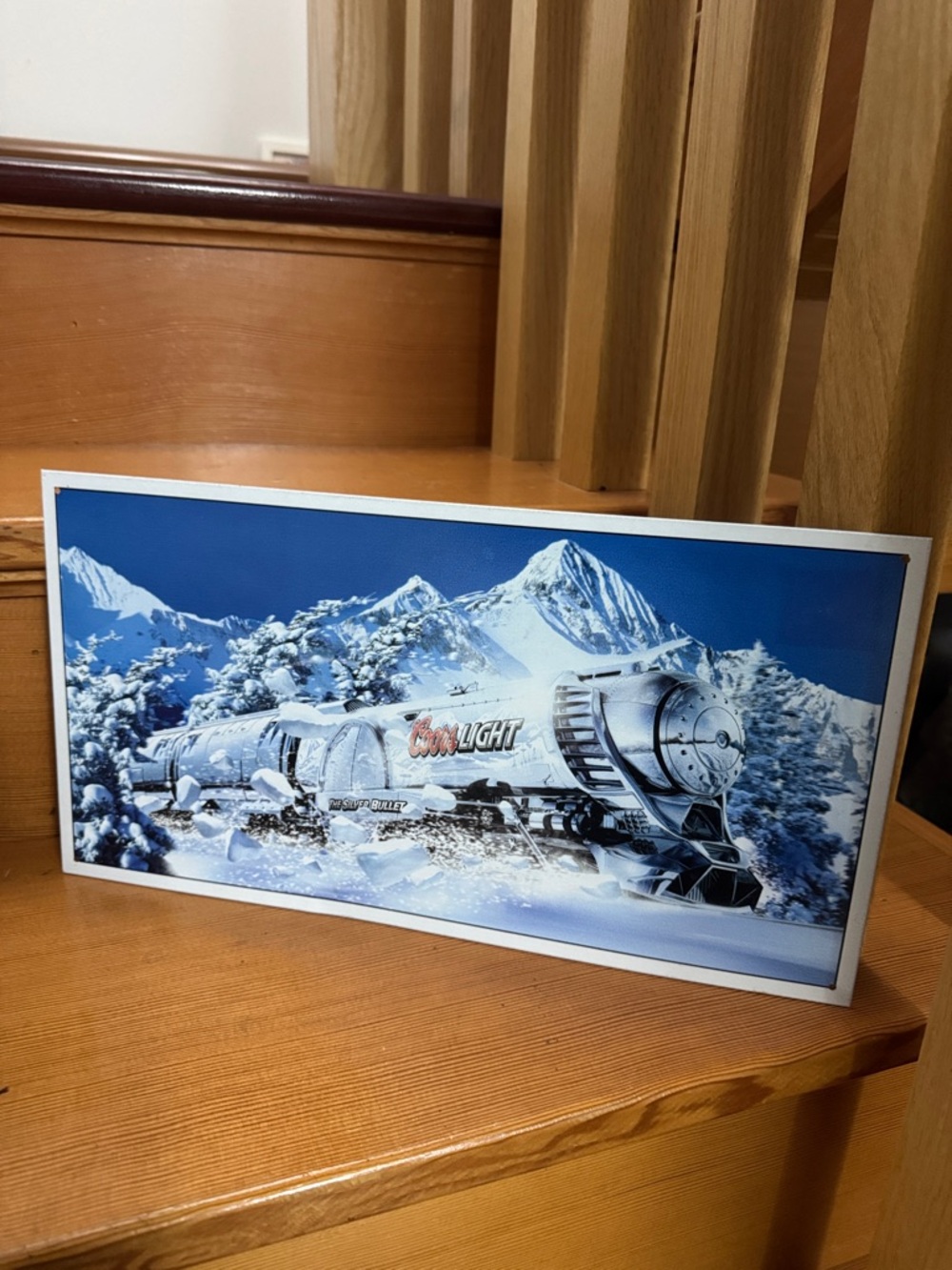 2006 Coors Light Winter Train Metal Sign - Beer, bar, man cave decor